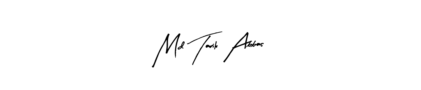 Create a beautiful signature design for name Md Tarik Abbas. With this signature (Arty Signature) fonts, you can make a handwritten signature for free. Md Tarik Abbas signature style 8 images and pictures png