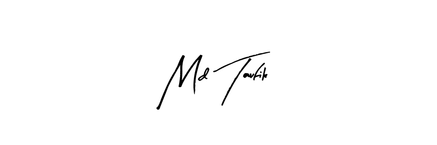 You should practise on your own different ways (Arty Signature) to write your name (Md Taufik) in signature. don't let someone else do it for you. Md Taufik signature style 8 images and pictures png