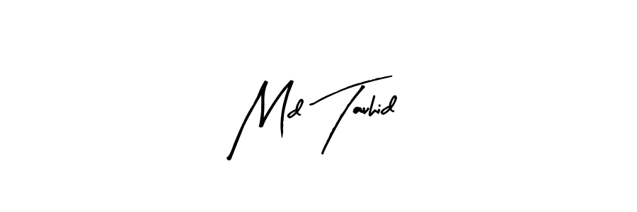 Design your own signature with our free online signature maker. With this signature software, you can create a handwritten (Arty Signature) signature for name Md Tauhid. Md Tauhid signature style 8 images and pictures png