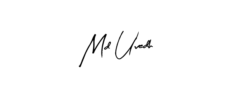 Md Uvedh stylish signature style. Best Handwritten Sign (Arty Signature) for my name. Handwritten Signature Collection Ideas for my name Md Uvedh. Md Uvedh signature style 8 images and pictures png