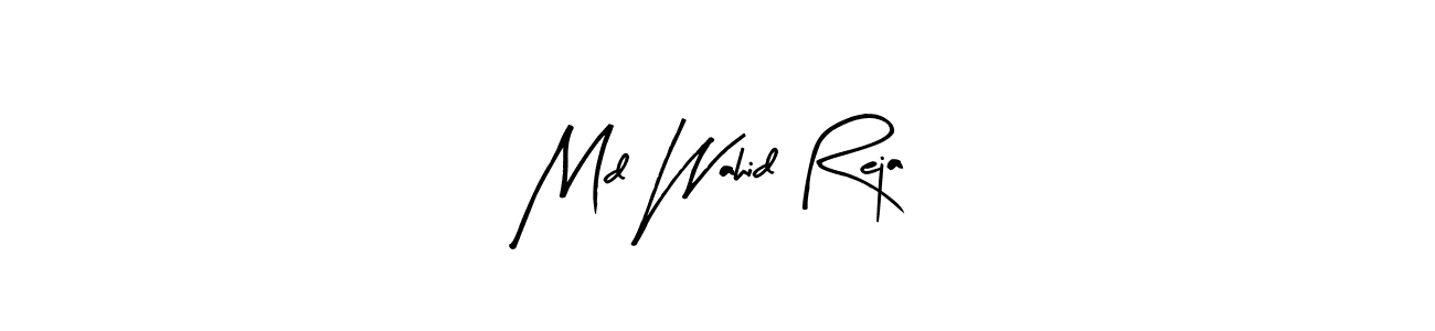 Md Wahid Reja stylish signature style. Best Handwritten Sign (Arty Signature) for my name. Handwritten Signature Collection Ideas for my name Md Wahid Reja. Md Wahid Reja signature style 8 images and pictures png