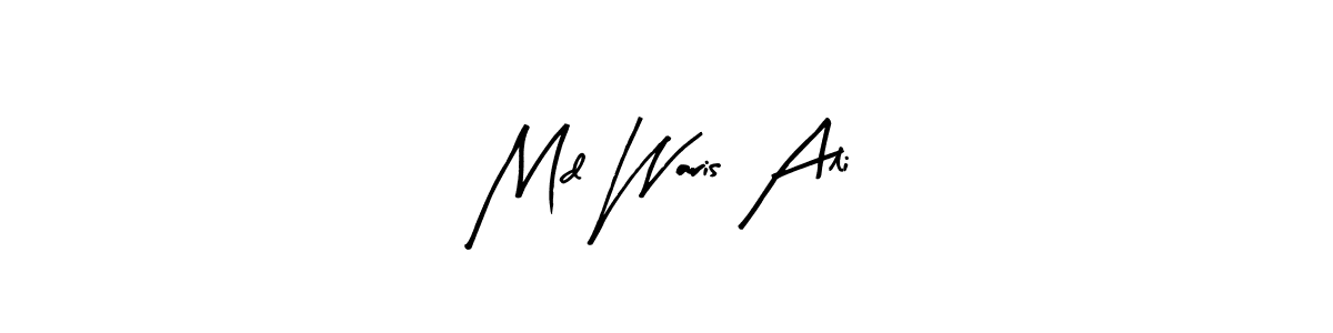 How to make Md Waris Ali signature? Arty Signature is a professional autograph style. Create handwritten signature for Md Waris Ali name. Md Waris Ali signature style 8 images and pictures png