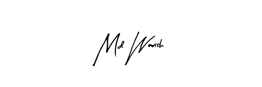 Also we have Md Warish name is the best signature style. Create professional handwritten signature collection using Arty Signature autograph style. Md Warish signature style 8 images and pictures png