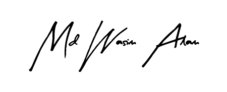Enhance your business communications with Md Wasim Alam signature in Arty Signature lettering. Clean, modern, and universally compatible. Md Wasim Alam signature style 8 images and pictures png