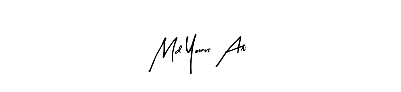 Arty Signature is a professional signature style that is perfect for those who want to add a touch of class to their signature. It is also a great choice for those who want to make their signature more unique. Get Md Younus Ali name to fancy signature for free. Md Younus Ali signature style 8 images and pictures png