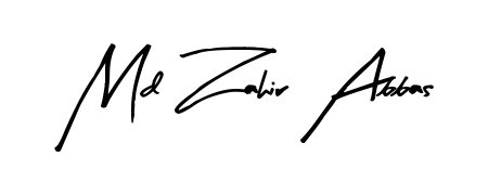 Stand out with a creative autograph for Md Zahir Abbas. The Arty Signature styling blends modern aesthetics with classic signature flourishes. Md Zahir Abbas signature style 8 images and pictures png
