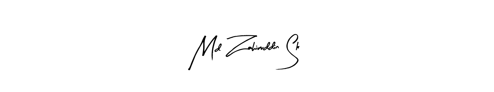 Create a beautiful signature design for name Md Zahiruddin Sk. With this signature (Arty Signature) fonts, you can make a handwritten signature for free. Md Zahiruddin Sk signature style 8 images and pictures png