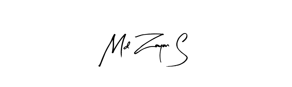 How to make Md Zayan S signature? Arty Signature is a professional autograph style. Create handwritten signature for Md Zayan S name. Md Zayan S signature style 8 images and pictures png