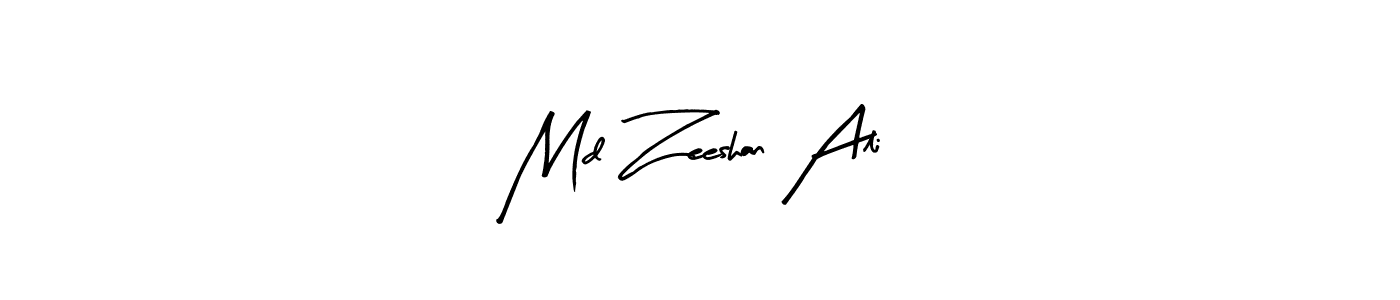 The best way (Arty Signature) to make a short signature is to pick only two or three words in your name. The name Md Zeeshan Ali include a total of six letters. For converting this name. Md Zeeshan Ali signature style 8 images and pictures png