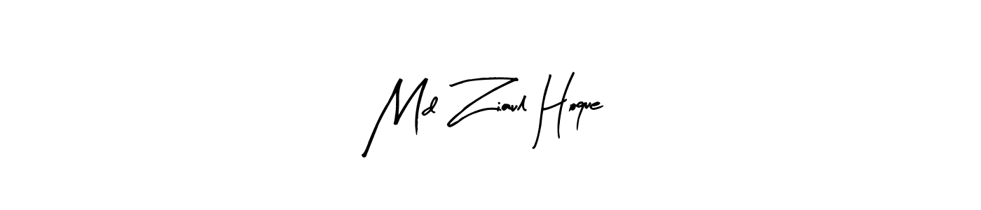 Create a beautiful signature design for name Md Ziaul Hoque. With this signature (Arty Signature) fonts, you can make a handwritten signature for free. Md Ziaul Hoque signature style 8 images and pictures png