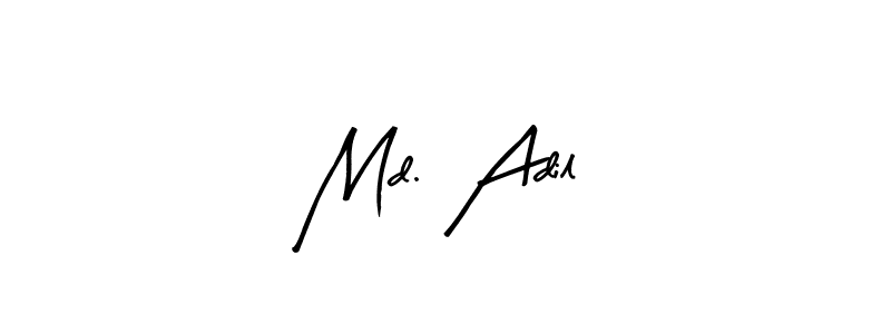 Use a signature maker to create a handwritten signature online. With this signature software, you can design (Arty Signature) your own signature for name Md. Adil. Md. Adil signature style 8 images and pictures png