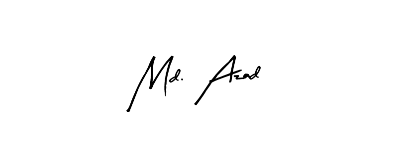 How to make Md. Azad name signature. Use Arty Signature style for creating short signs online. This is the latest handwritten sign. Md. Azad signature style 8 images and pictures png