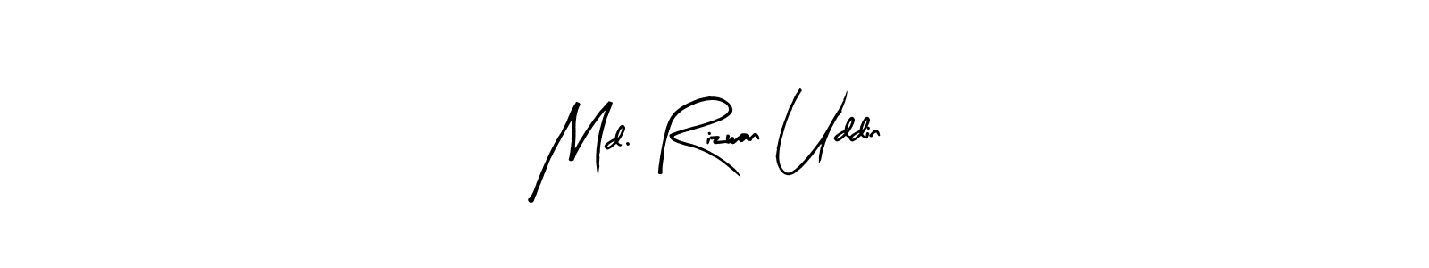 Arty Signature is a professional signature style that is perfect for those who want to add a touch of class to their signature. It is also a great choice for those who want to make their signature more unique. Get Md. Rizwan Uddin name to fancy signature for free. Md. Rizwan Uddin signature style 8 images and pictures png