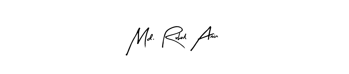 Arty Signature is a professional signature style that is perfect for those who want to add a touch of class to their signature. It is also a great choice for those who want to make their signature more unique. Get Md. Ruhul Amin name to fancy signature for free. Md. Ruhul Amin signature style 8 images and pictures png