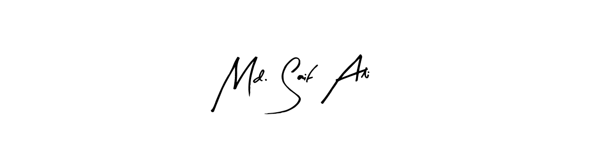 Arty Signature is a professional signature style that is perfect for those who want to add a touch of class to their signature. It is also a great choice for those who want to make their signature more unique. Get Md. Saif Ali name to fancy signature for free. Md. Saif Ali signature style 8 images and pictures png