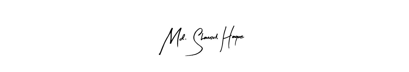 Design your own signature with our free online signature maker. With this signature software, you can create a handwritten (Arty Signature) signature for name Md. Shamsul Haque. Md. Shamsul Haque signature style 8 images and pictures png