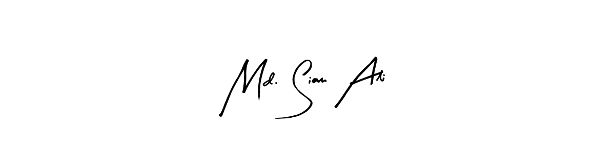 Similarly Arty Signature is the best handwritten signature design. Signature creator online .You can use it as an online autograph creator for name Md. Siam Ali. Md. Siam Ali signature style 8 images and pictures png