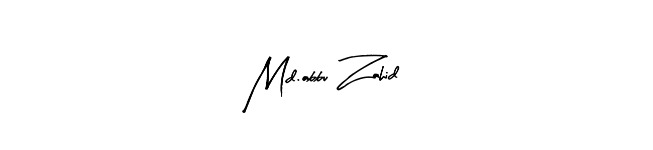 Make a beautiful signature design for name Md.abbu Zahid. With this signature (Arty Signature) style, you can create a handwritten signature for free. Md.abbu Zahid signature style 8 images and pictures png