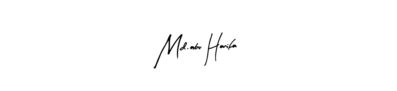 Here are the top 10 professional signature styles for the name Md.abu Hanifa. These are the best autograph styles you can use for your name. Md.abu Hanifa signature style 8 images and pictures png