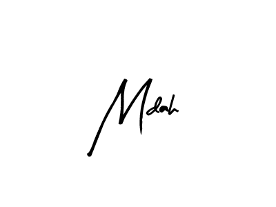 How to Draw Mdah signature style? Arty Signature is a latest design signature styles for name Mdah. Mdah signature style 8 images and pictures png