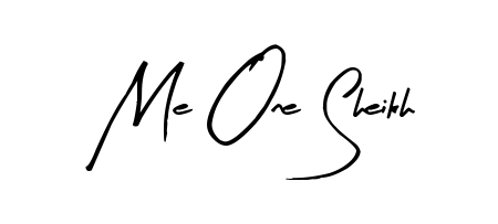Use a signature maker to create a handwritten signature online. With this signature software, you can design (Arty Signature) your own signature for name Me One Sheikh. Me One Sheikh signature style 8 images and pictures png