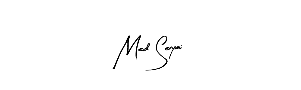 Design your own signature with our free online signature maker. With this signature software, you can create a handwritten (Arty Signature) signature for name Med Senpai. Med Senpai signature style 8 images and pictures png