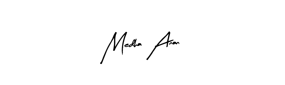 Medha Anan stylish signature style. Best Handwritten Sign (Arty Signature) for my name. Handwritten Signature Collection Ideas for my name Medha Anan. Medha Anan signature style 8 images and pictures png