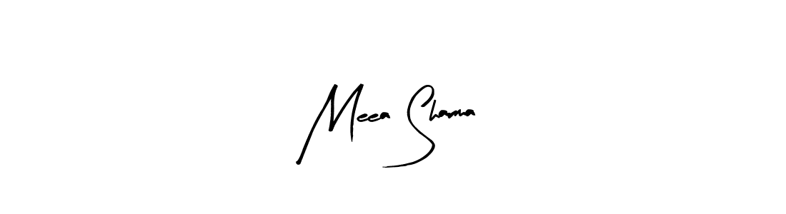 Arty Signature is a professional signature style that is perfect for those who want to add a touch of class to their signature. It is also a great choice for those who want to make their signature more unique. Get Meea Sharma name to fancy signature for free. Meea Sharma signature style 8 images and pictures png
