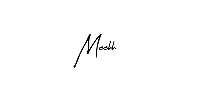 Use a signature maker to create a handwritten signature online. With this signature software, you can design (Arty Signature) your own signature for name Meehh!!. Meehh!! signature style 8 images and pictures png