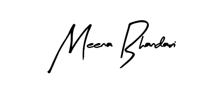Style your name Meena Bhandari with confidence using Arty Signature signature design. Simple, elegant, and ready for immediate document use. Meena Bhandari signature style 8 images and pictures png