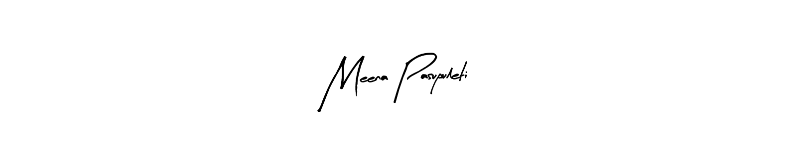 How to make Meena Pasupuleti name signature. Use Arty Signature style for creating short signs online. This is the latest handwritten sign. Meena Pasupuleti signature style 8 images and pictures png