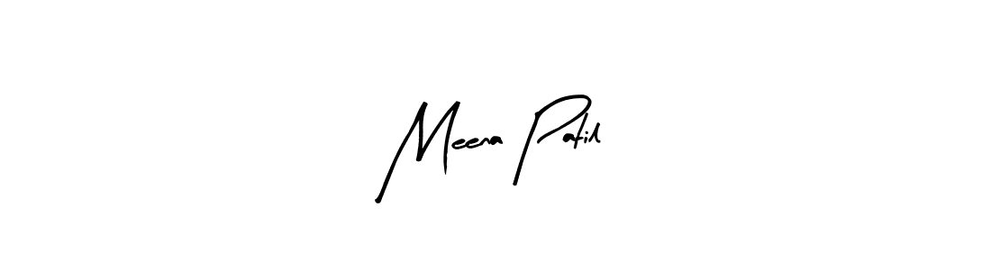 Design your own signature with our free online signature maker. With this signature software, you can create a handwritten (Arty Signature) signature for name Meena Patil. Meena Patil signature style 8 images and pictures png