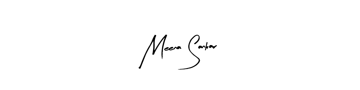 Design your own signature with our free online signature maker. With this signature software, you can create a handwritten (Arty Signature) signature for name Meena Sankar. Meena Sankar signature style 8 images and pictures png