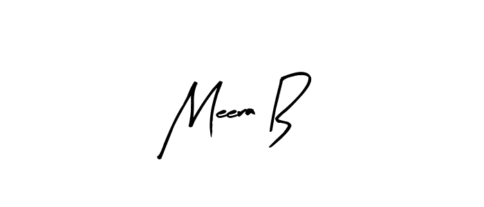 Create a beautiful signature design for name Meera B. With this signature (Arty Signature) fonts, you can make a handwritten signature for free. Meera B signature style 8 images and pictures png