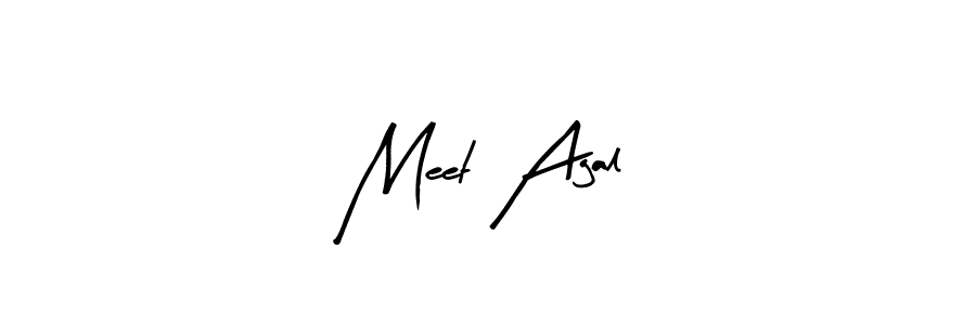 Create a beautiful signature design for name Meet Agal. With this signature (Arty Signature) fonts, you can make a handwritten signature for free. Meet Agal signature style 8 images and pictures png