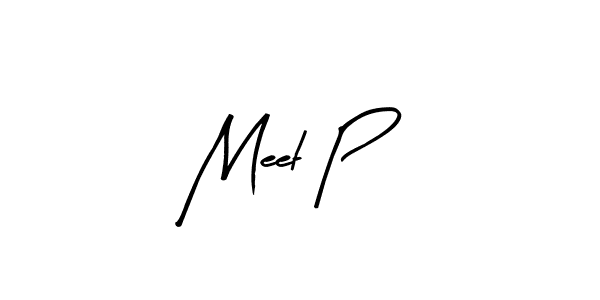 Meet P stylish signature style. Best Handwritten Sign (Arty Signature) for my name. Handwritten Signature Collection Ideas for my name Meet P. Meet P signature style 8 images and pictures png