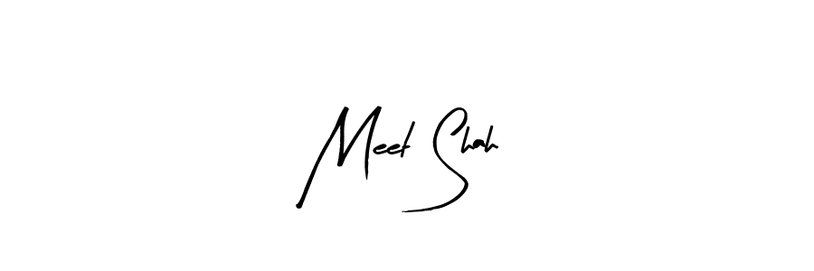 Design your own signature with our free online signature maker. With this signature software, you can create a handwritten (Arty Signature) signature for name Meet Shah. Meet Shah signature style 8 images and pictures png