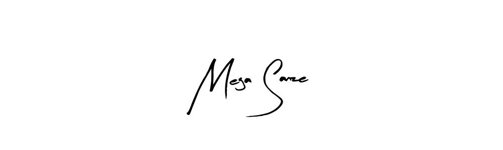 Create a beautiful signature design for name Mega Sanze. With this signature (Arty Signature) fonts, you can make a handwritten signature for free. Mega Sanze signature style 8 images and pictures png