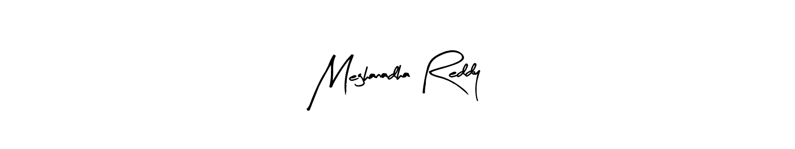 Design your own signature with our free online signature maker. With this signature software, you can create a handwritten (Arty Signature) signature for name Meghanadha Reddy. Meghanadha Reddy signature style 8 images and pictures png