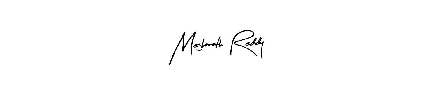 How to make Meghanath Reddy signature? Arty Signature is a professional autograph style. Create handwritten signature for Meghanath Reddy name. Meghanath Reddy signature style 8 images and pictures png