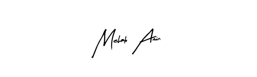 Design your own signature with our free online signature maker. With this signature software, you can create a handwritten (Arty Signature) signature for name Mehak Amin. Mehak Amin signature style 8 images and pictures png