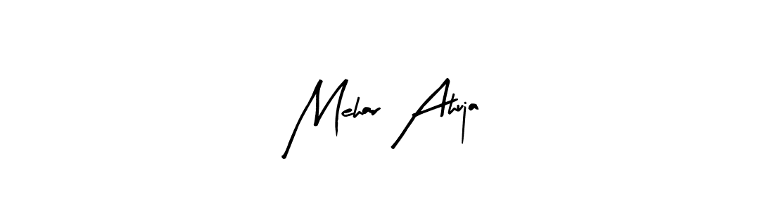 Mehar Ahuja stylish signature style. Best Handwritten Sign (Arty Signature) for my name. Handwritten Signature Collection Ideas for my name Mehar Ahuja. Mehar Ahuja signature style 8 images and pictures png