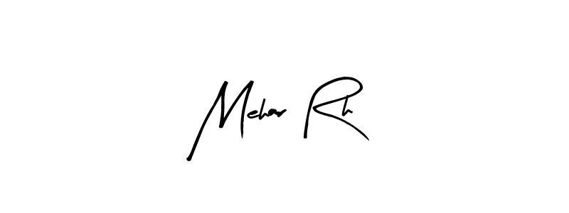 Also we have Mehar Rh name is the best signature style. Create professional handwritten signature collection using Arty Signature autograph style. Mehar Rh signature style 8 images and pictures png