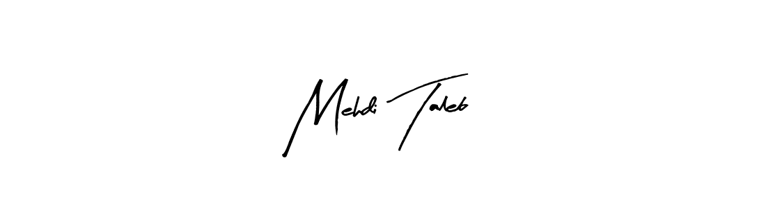 Similarly Arty Signature is the best handwritten signature design. Signature creator online .You can use it as an online autograph creator for name Mehdi Taleb. Mehdi Taleb signature style 8 images and pictures png