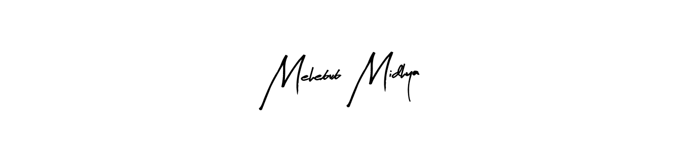 Make a beautiful signature design for name Mehebub Midhya. Use this online signature maker to create a handwritten signature for free. Mehebub Midhya signature style 8 images and pictures png