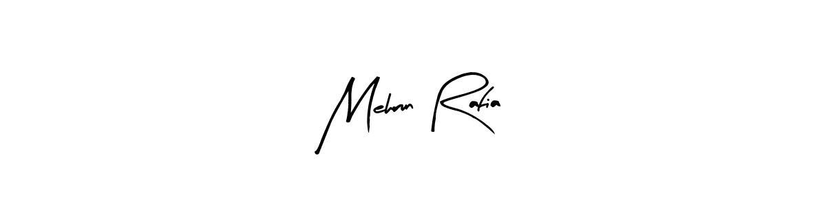 Create a beautiful signature design for name Mehrun Rafia. With this signature (Arty Signature) fonts, you can make a handwritten signature for free. Mehrun Rafia signature style 8 images and pictures png