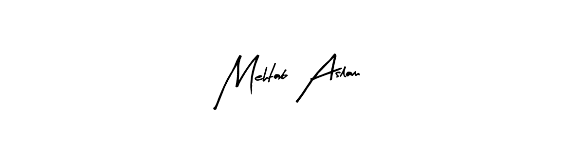 Here are the top 10 professional signature styles for the name Mehtab Aslam. These are the best autograph styles you can use for your name. Mehtab Aslam signature style 8 images and pictures png