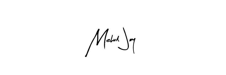 Design your own signature with our free online signature maker. With this signature software, you can create a handwritten (Arty Signature) signature for name Mehul Joy. Mehul Joy signature style 8 images and pictures png