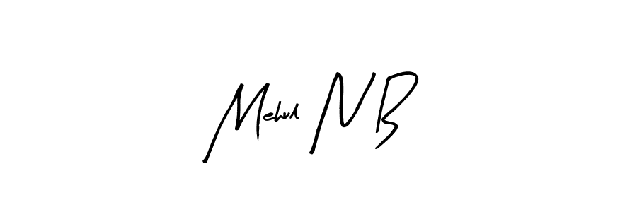 Similarly Arty Signature is the best handwritten signature design. Signature creator online .You can use it as an online autograph creator for name Mehul N B. Mehul N B signature style 8 images and pictures png