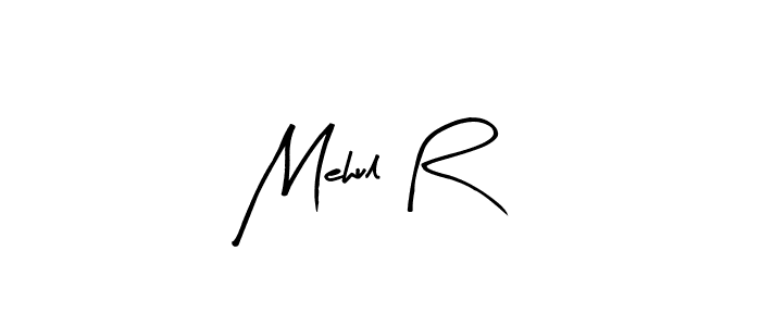 How to Draw Mehul R signature style? Arty Signature is a latest design signature styles for name Mehul R. Mehul R signature style 8 images and pictures png